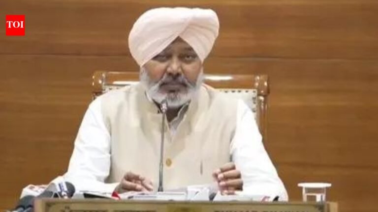 AAP leader detained during protest against Bajwa’s remarks against Punjab ministers India News