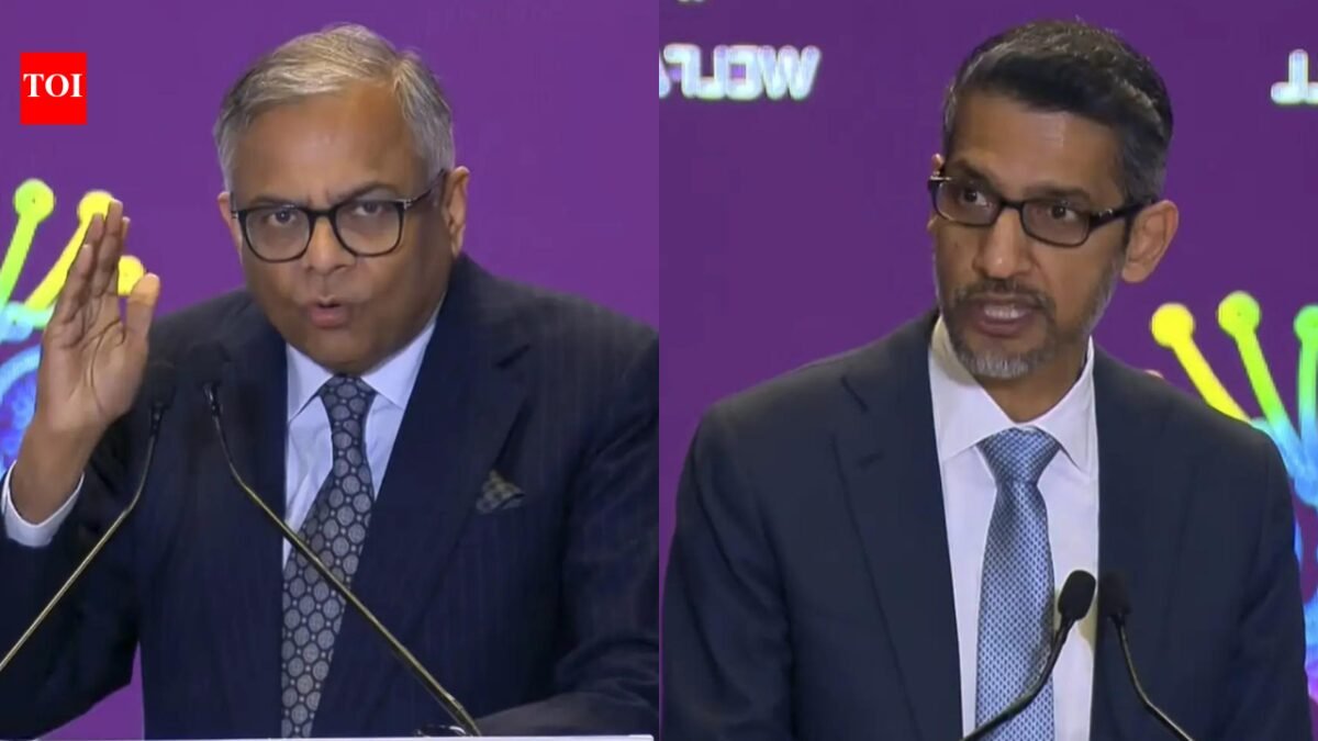 AI Summit: From Tata Sons Chairman Chandrasekaran’s expansion strategy to Google CEO Pichai’s ‘vision’ – who has the final say | India News
