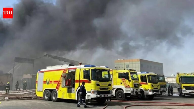 Abu Dhabi warehouse fire: Fire breaks out at warehouse in Al Muzoon Industrial Zone, Abu Dhabi, no casualties reported World News