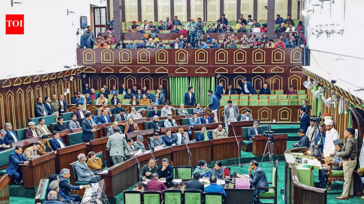 BJP MLA refuses to apologize, Pir Panjal row disrupts J&K Assembly | India News