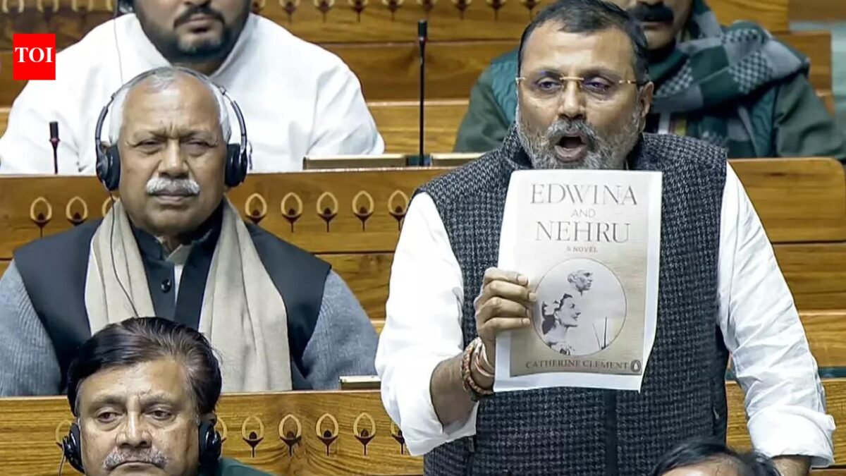 BJP MP Nishkant Dubey proposes building library of Nehru-Gandhi family 'misconduct' India News