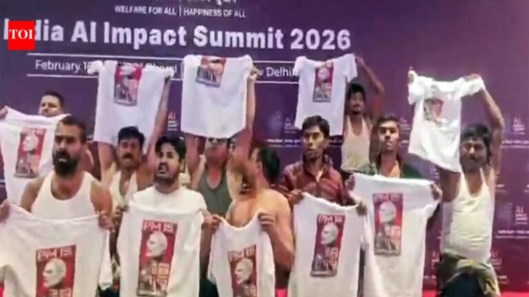 ‘Dangerous to image of republic’: Delhi court slams Congress for ‘topless’ protest at AI summit | India News