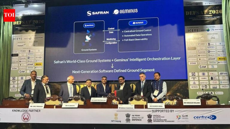 Day 2 of DefSAT conference witnesses exchange of 6 MoUs between aerospace companies | India News