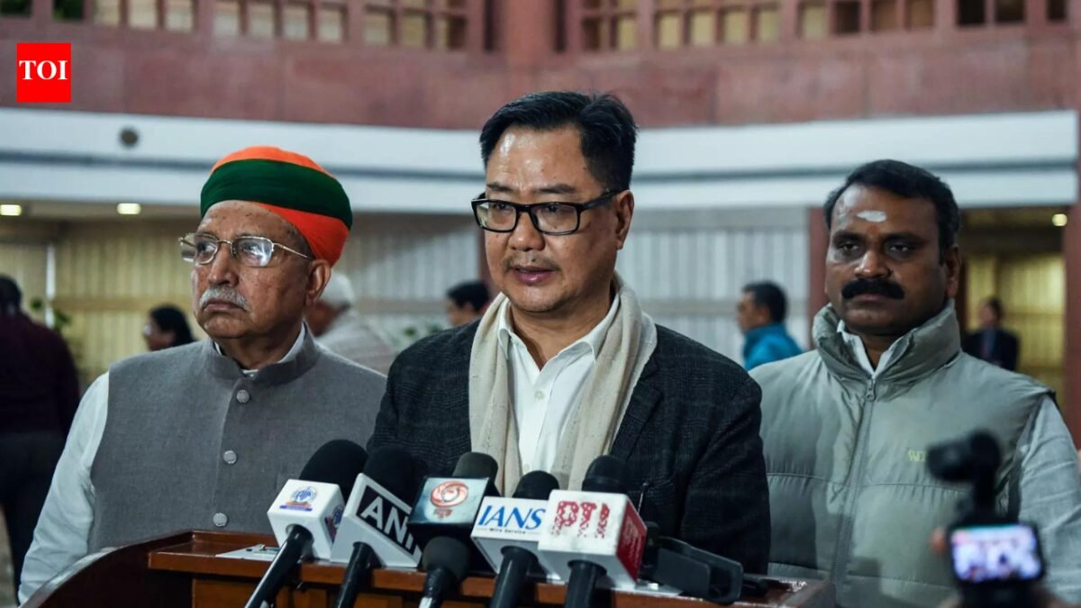 'If the opposition does not allow the House to function, we will go to the guillotine': Rijiju | India News