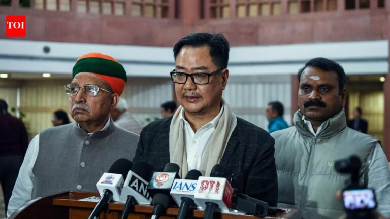 ‘If the opposition does not allow the House to function, we will go to the guillotine’: Rijiju | India News