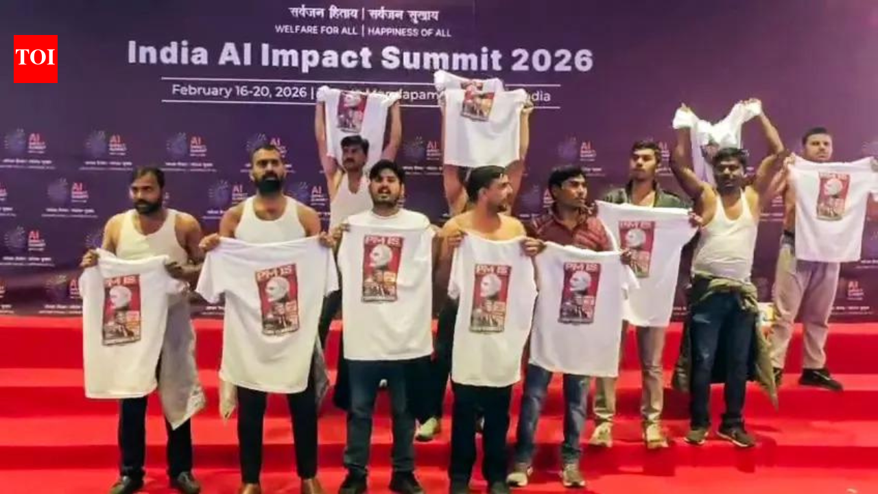 'Inspired by Gen Z protests in Nepal': Delhi police protest against topless march in Congress at AI summit | India News
