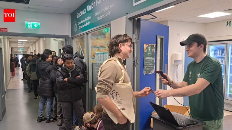 ‘Is this just a scam…’: People cross over photo of ‘Indian student’ in queue at Irish university food bank
