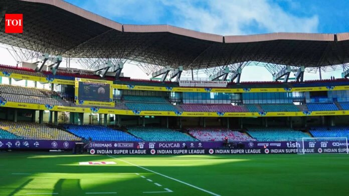 Kerala-Blasters-first-ISL-home-match-goes-ahead-as-scheduled.jpg Kerala Blasters' first ISL home match goes ahead as scheduled, but stadium rent dispute casts a pall over future matches | Football News