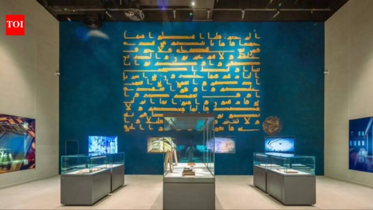 Mecca museum unveils legendary Blue Quran: Pictures of verses from 1,100-year-old masterpiece Surah Al-Baqarah go viral on the internet