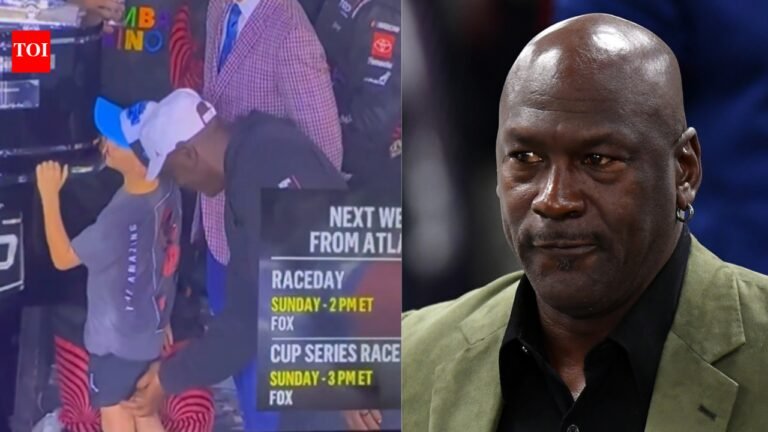 Michael Jordan criticized after postgame celebration for kids goes viral