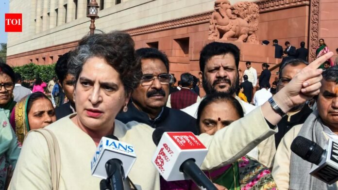 'No abuse of anyone': Priyanka Gandhi denies Rijiju's claims that MPs misbehaved with Speaker India News
