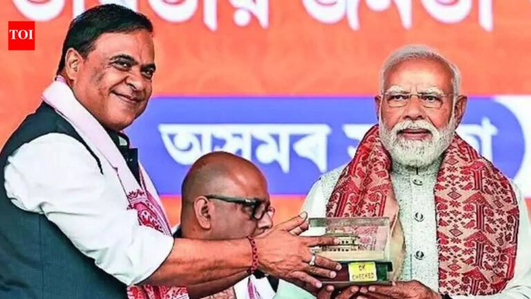 PM Modi lands at Northeast Assam’s first highway airport India News