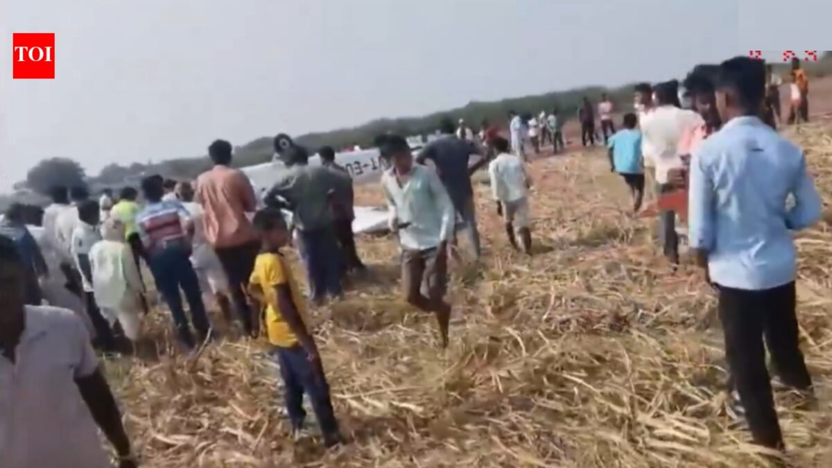 Private plane crashes in Karnataka: Two injured after plane crash | India News