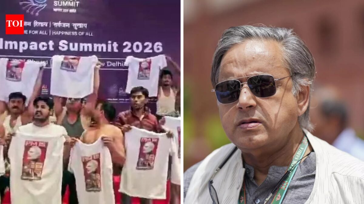 Shashi Tharoor: Congress paradox: Shashi Tharoor praises AI summit, youth leaders protest live | India News