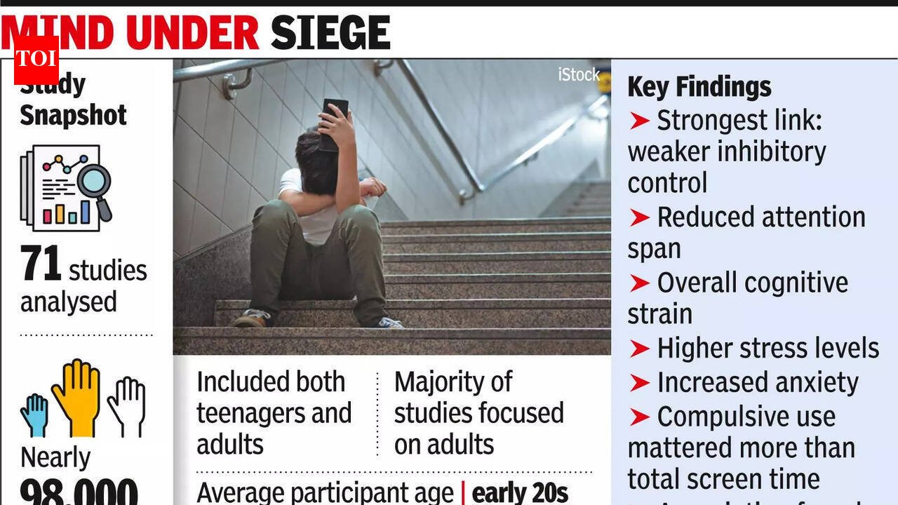 'Short video binges focus attention, control impulses', study finds: Between swipes and scrolls, shorter attention spans, more stress India News