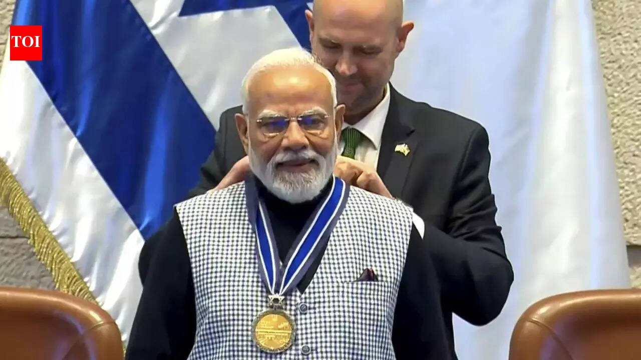 'Speaker's Medal': PM Modi awarded Israel's highest parliamentary honor | India News