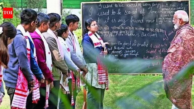 Study and play: PM Modi tells students to strike a balance