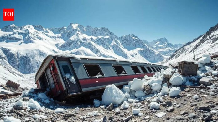 Swiss train avalanche derails: 80 passengers on board; fear of casualties