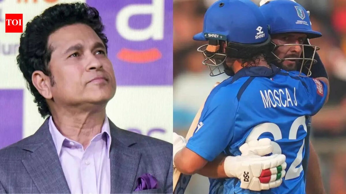 T20 World Cup: Sachin Tendulkar celebrates Italy's 10th win - 'A proud footballing nation has left its mark' | Cricket News