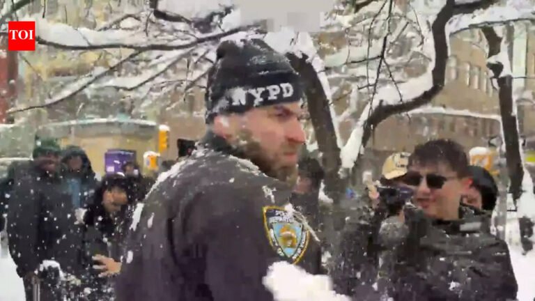 ‘This is disgusting’: Ted Cruz invites NYPD officers to Texas after snowball hit during New York storm