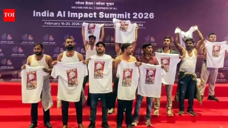 Topless AI summit protest: Delhi police makes fifth arrest; Gwalior Youth Congress worker arrested India News