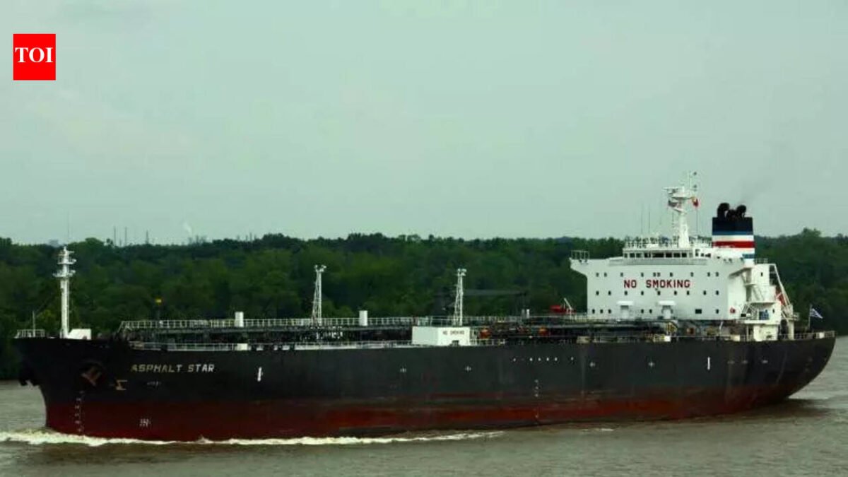 US-sanctioned Iran-linked oil tanker stuck at Pakistan maritime borders for 8 days: FIR | India News