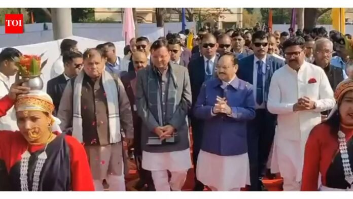 Uttarakhand CM, JP Nadda attends 8th convocation ceremony of Swami Rama Himalayan University, Dehradun | India News