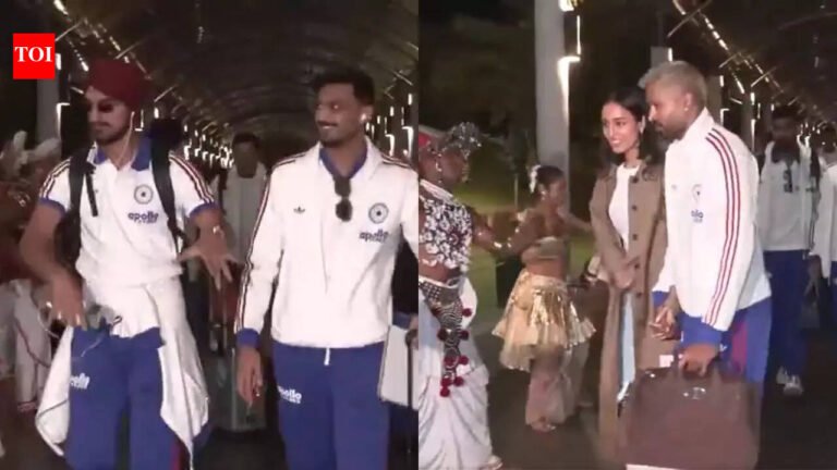 WATCH: Hardik Pandya spotted with girlfriend Mahieka; Arshdeep Singh steals the show as India arrives in Colombo | Cricket News