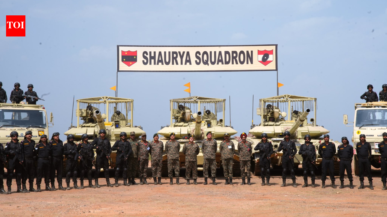 Army tests its new tank unit 'Shaurya' drone squadron