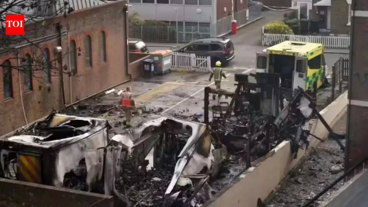 British police arrest two men on suspicion of arson attack on Jewish community ambulance in London