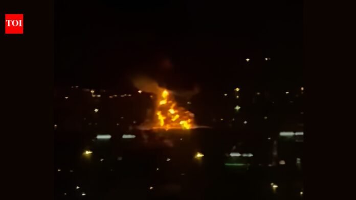 Dubai International Airport Attack: Major fire breaks out at Dubai International Airport after drone strike; flights suspended — Watch

