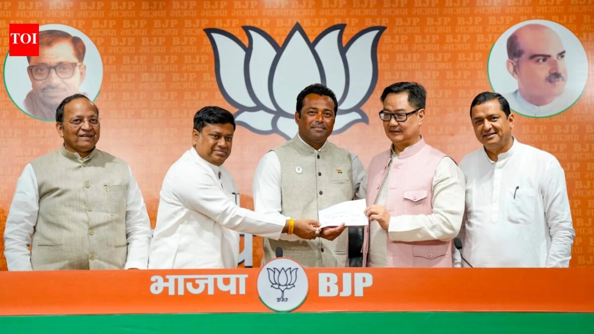 'Great opportunity to serve young people': From tennis court to politics, Leander Paes joins BJP