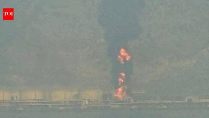 Iran attacks oil terminal at Fujairah port in UAE, sparking fire


