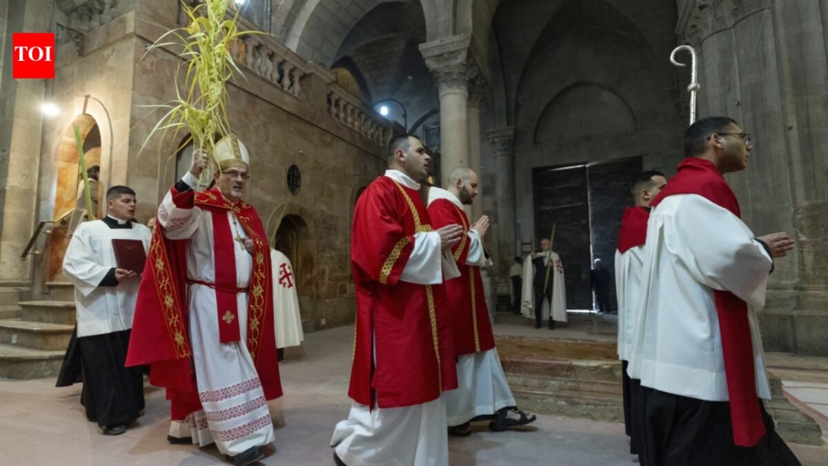 Israel blocks senior Catholic leaders from entering Jerusalem church on Palm Sunday, restoring access "for the first time in centuries"