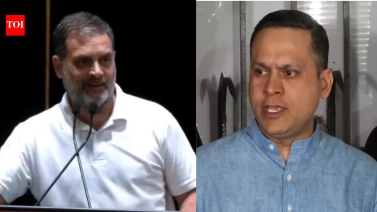 ‘Kar diya na kaam’: BJP shares video of Rahul Gandhi praising Youth Congress’ ‘topless’ protest at AI summit