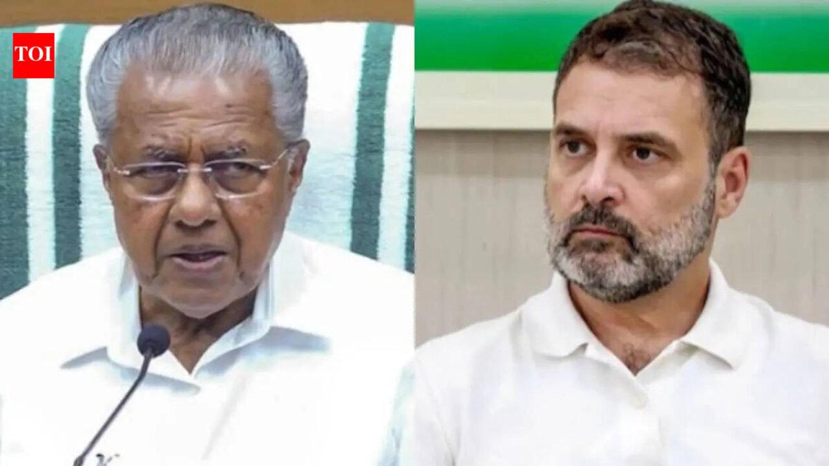 'Lack of basic understanding': Kerala Chief Minister Pinarayi Vijayan slams Rahul Gandhi, calls Congress 'B-team' of BJP
