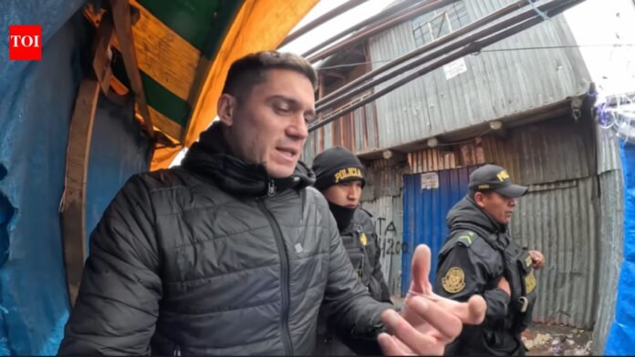 Man visits 'hell on earth' Gold Town in world's highest city where 'lawless' mines are guarded by snipers

