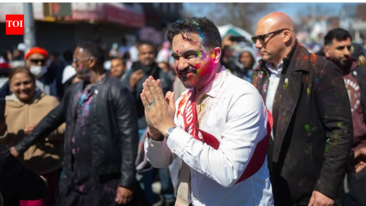 New York City Mayor Zohran Mamdani participates in Richmond Hill Phagwah Parade to celebrate Holi | World News