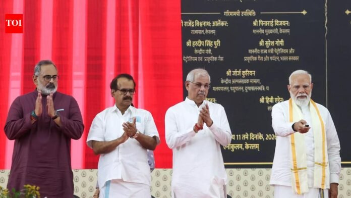 PM Modi woos 'Kerala' with Rs 11,000-crore projects

