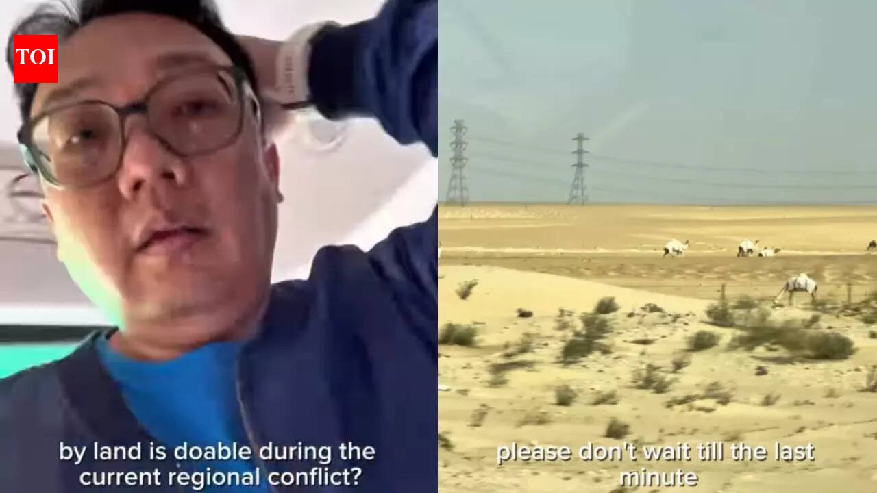 Qatar News: Travel influencer drives through Doha desert to Riyadh, viral video shows escape route in Iran-US-Israel war