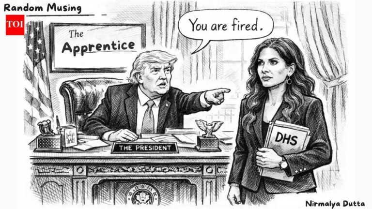 Random Thoughts: Donald Trump has only one red line. Kristi Noem wears it… | World News