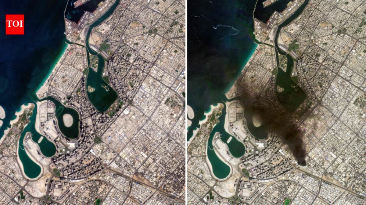 Satellite images show impact of Iranian missile and drone attacks on Dubai