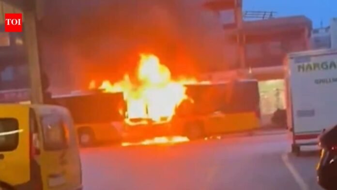 Swiss bus fire: At least six people killed and five injured in Swiss bus fire

