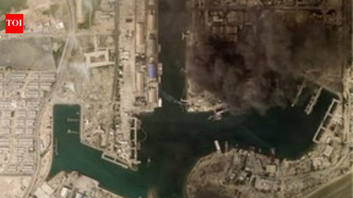 US-Israeli attack: Satellite images show severe damage to Iran's Konarak base and Bandar Abbas port