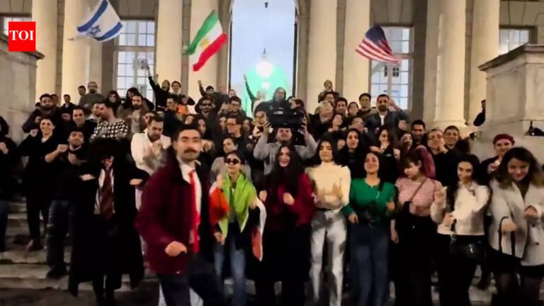 US-Israeli war with Iran: Iranians join YMCA to celebrate with US, Israeli and Iranian flags after Khamenei’s death | World News