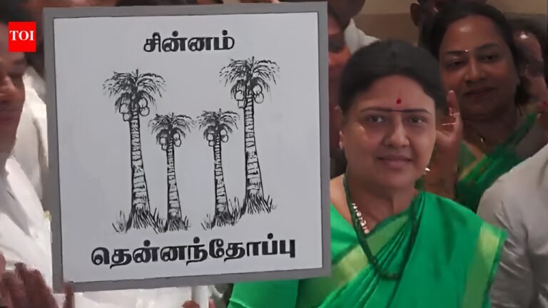 VK Sasikala announces new party name and logo ahead of Tamil Nadu elections