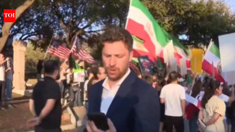 WATCH: CBS Austin reporter asks not to pay attention to pro-Trump Iran rally. “Well, I am”
