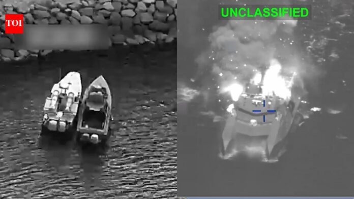 Watch: US destroys multiple Iranian minelayers in Strait of Hormuz

