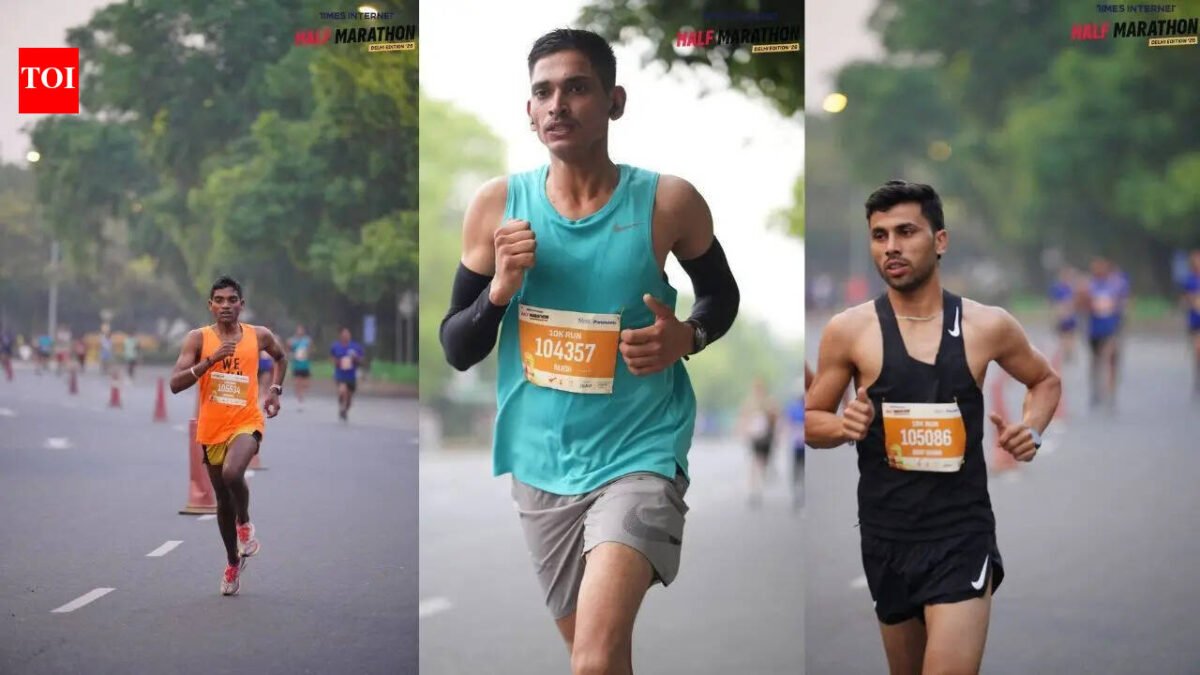 Young talent shines: The under-29 10K (men's) category performs well at the Times Internet Half Marathon
