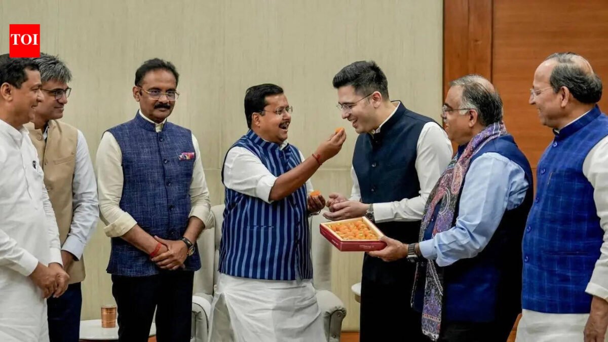 7 former AAP MPs officially join BJP; Rajya Sabha's NDA strength climbs to 148, AAP drops to 3